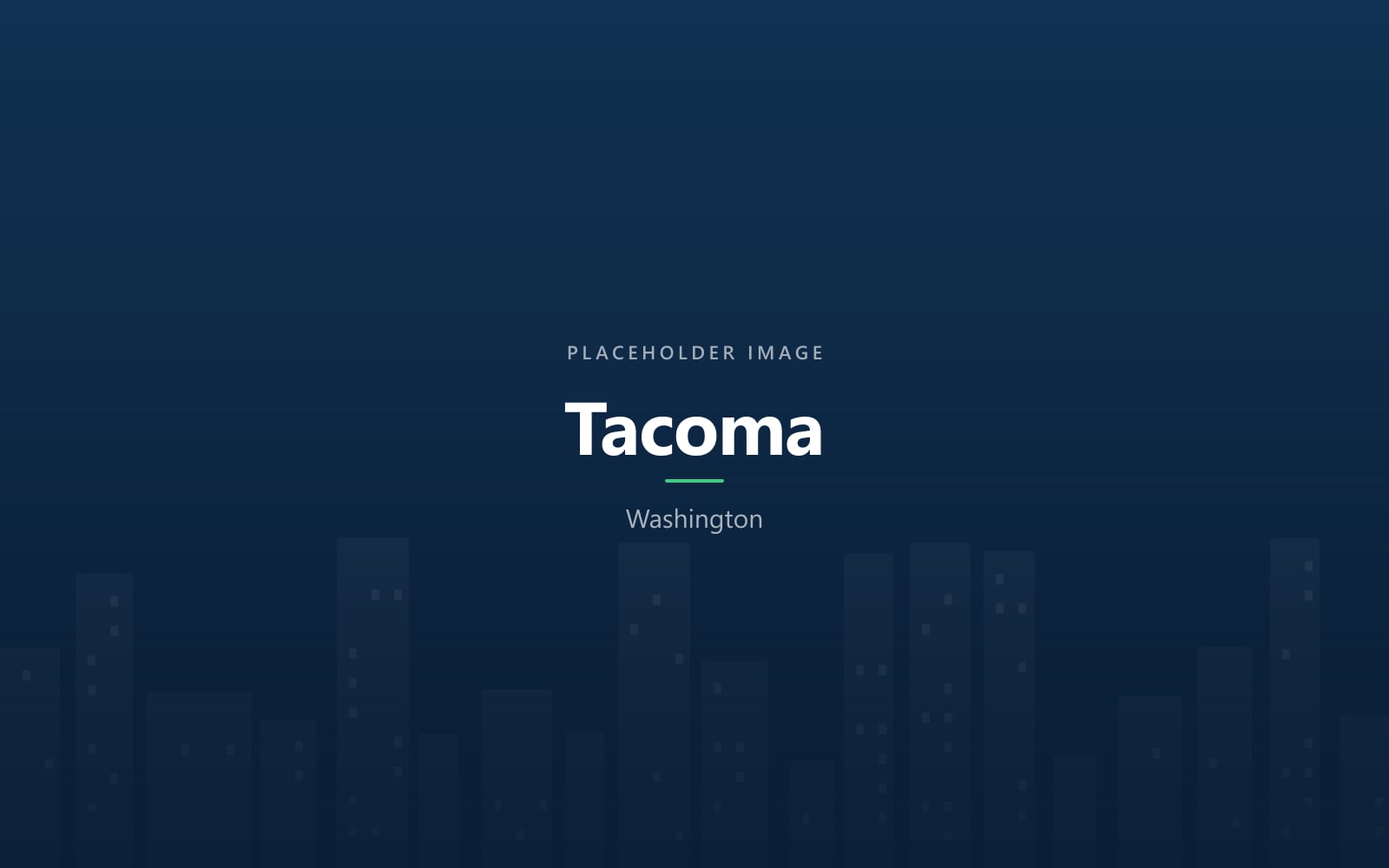 Tacoma, WA skyline