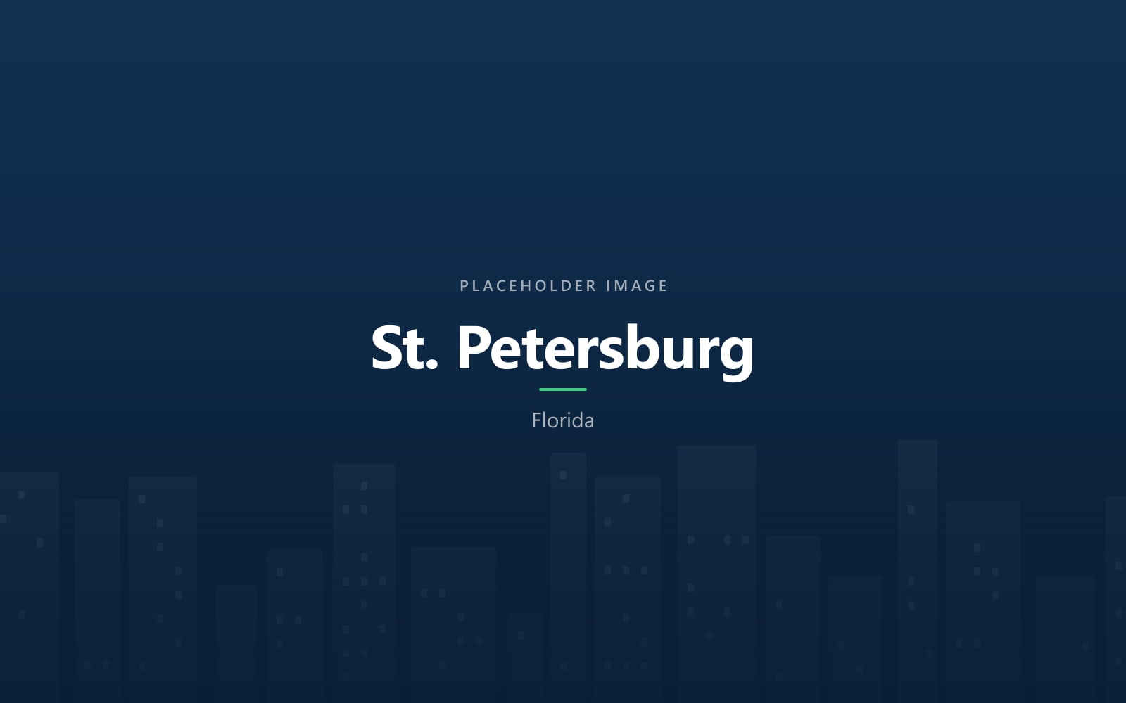 St. Petersburg, FL skyline